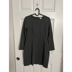 J. Crew Gray Grey Long Sleeve Dress Size 4